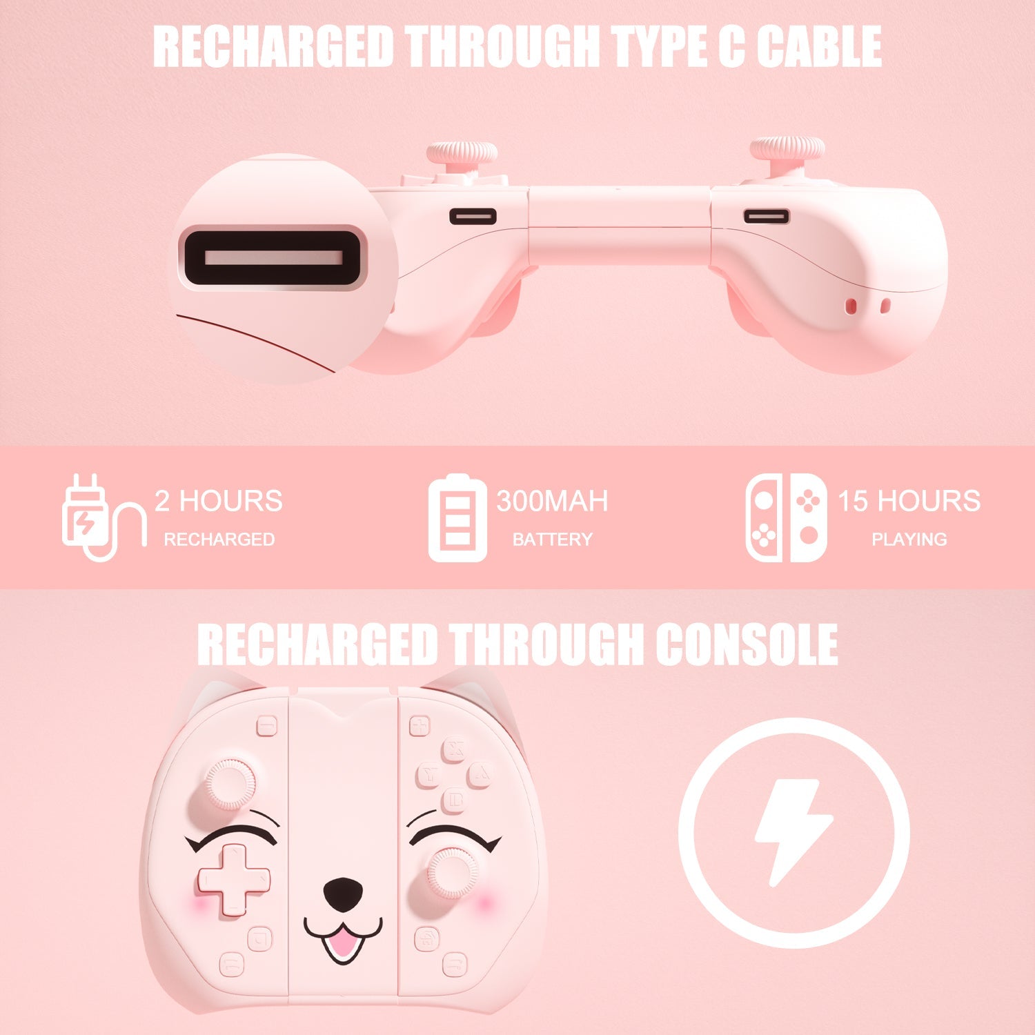 Mytrix Peachie - JoyPad for Nintendo Switch, the Newest Switch OLED, and Switch Lite Mytrix Peachie - JoyPad for Nintendo Switch, the Newest Switch OLED, and Switch Lite